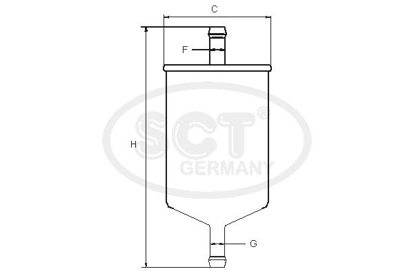 SCT GERMANY kuro filtras ST 308/1